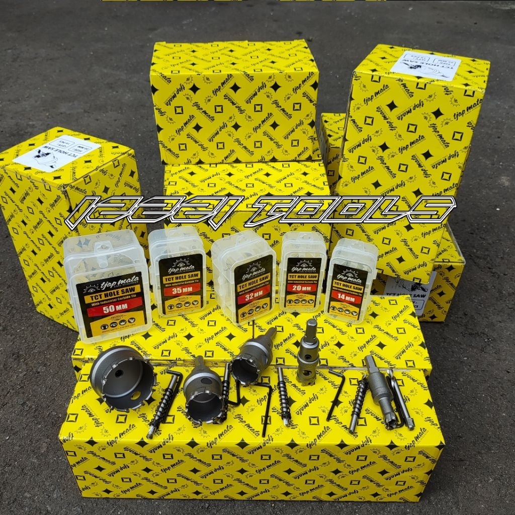Mata Bor Hole Saw TCT Tjap Mata 20 mm Mata Bor Pelubang Besi Metal Alumunium