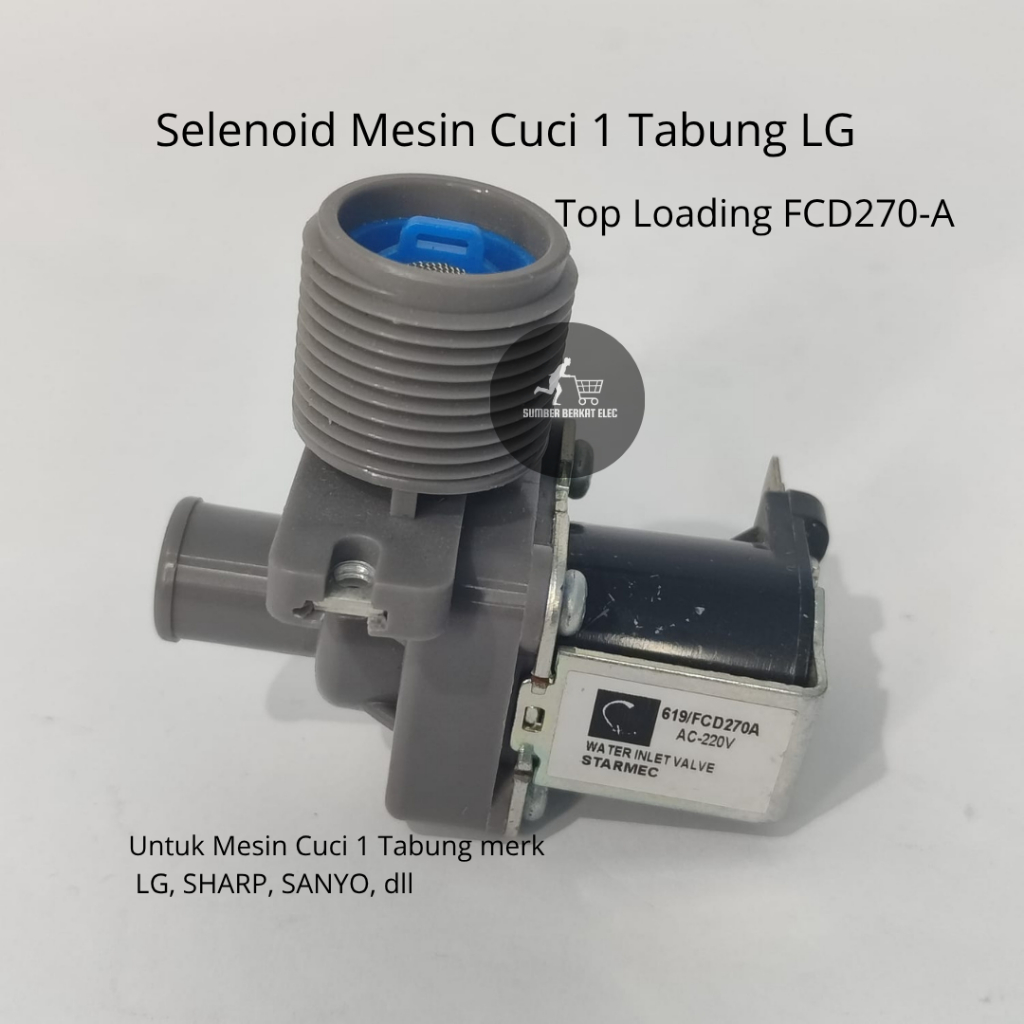 Sperpart Selenoid Mesin Cuci 1 Tabung LG /  FCD270-A