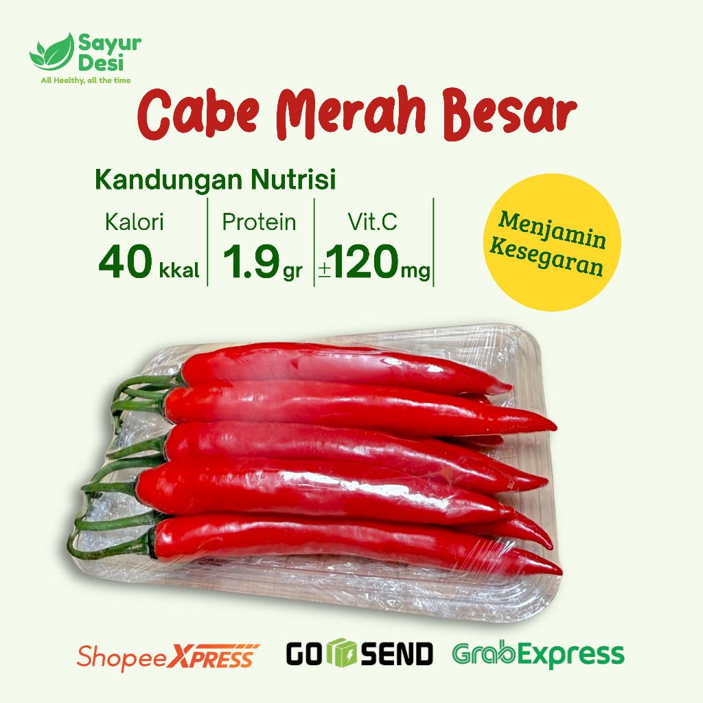 

Cabai Merah Besar 1000 Gram/1kg Sayur Desi