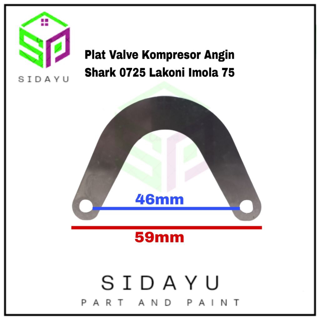Plat Lengkung Valve Klep Kompresor Angin Shark Lakoni