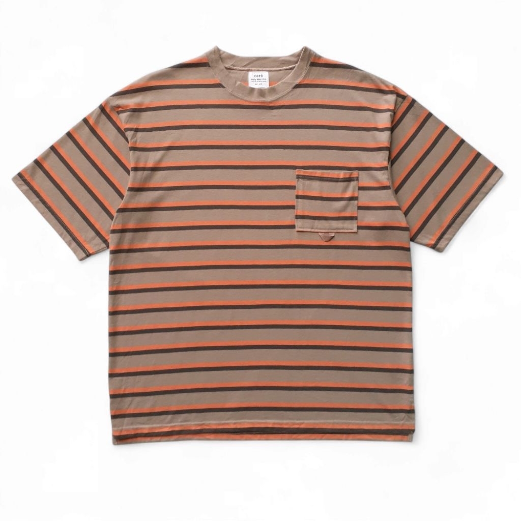 KAOS COEN JAPAN STRIPE POCKET TSHIRT