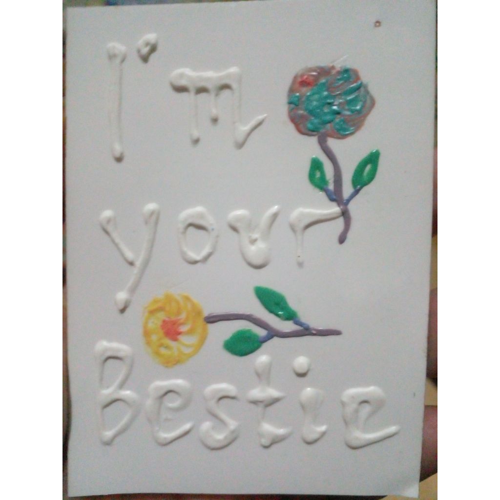 

British Sticker Timbul : I'm Your Bestie