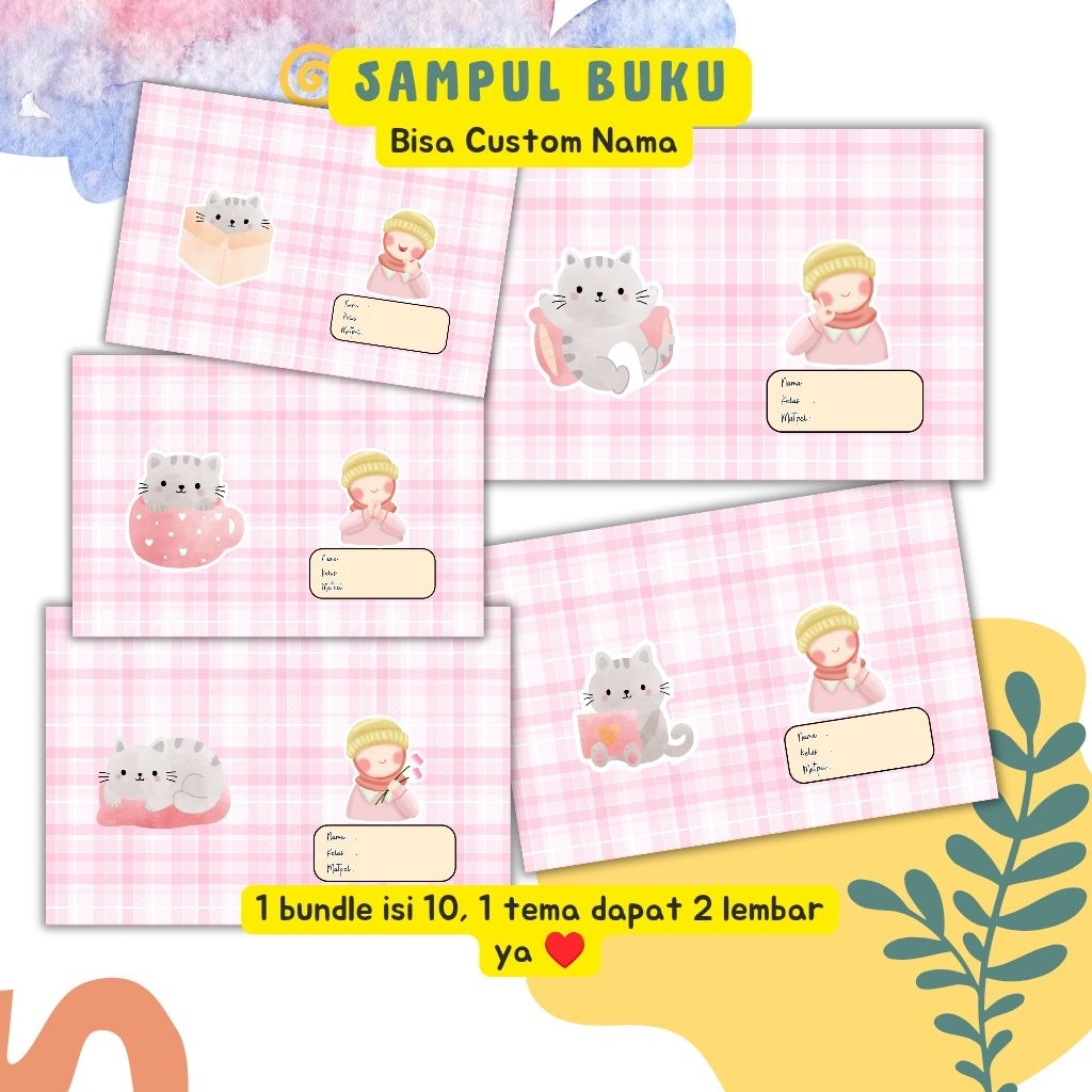 

sampul buku anak perempuan bundling (1 bundle isi 10 lembar)