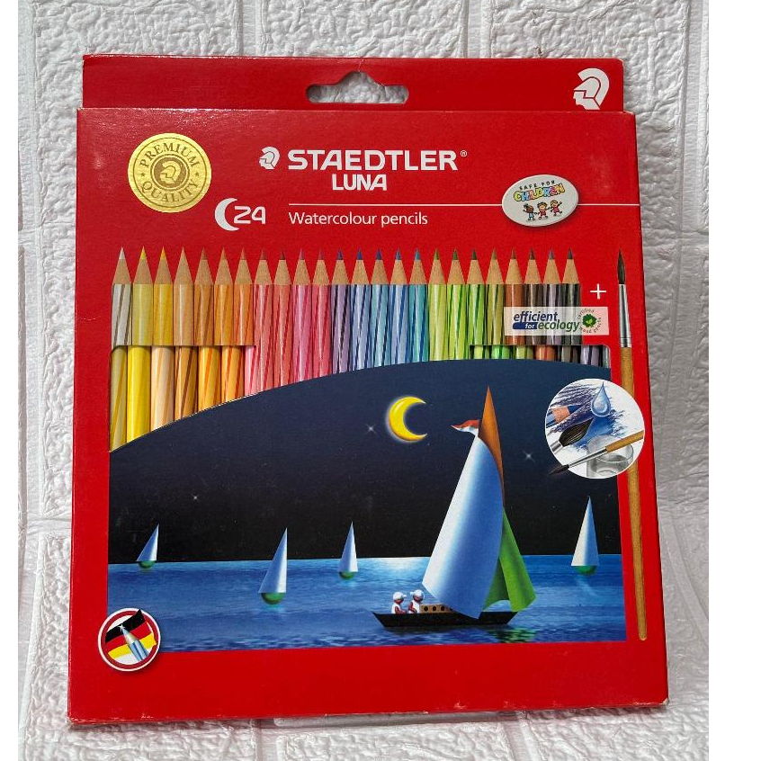 

Pensil Warna / Kelir STAEDTLER LUNA Watercolour Pencils Isi 24 (Panjang)