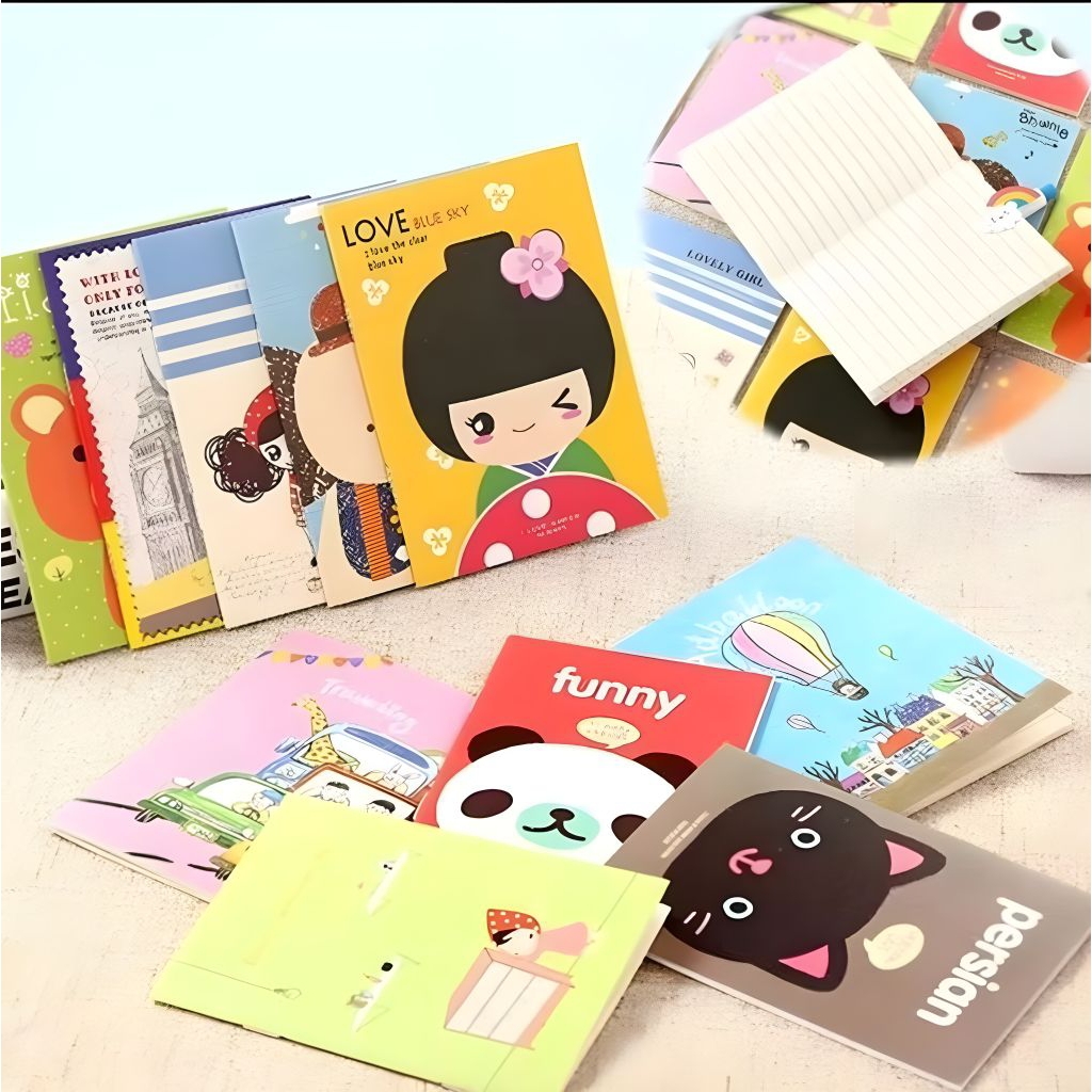 

Buku Tulis Mini Motif Kartun Note Book Mini Cartoon Mini Book Notepad Karakter Buku Tulis Memo Kecil Murah, Buku Tulis Mini Notebook Mini.