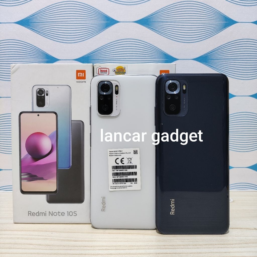 XIAOMI REDMI NOTE 10S 6/64GB & 6/128GB & 8/128GB SECOND FULLSET