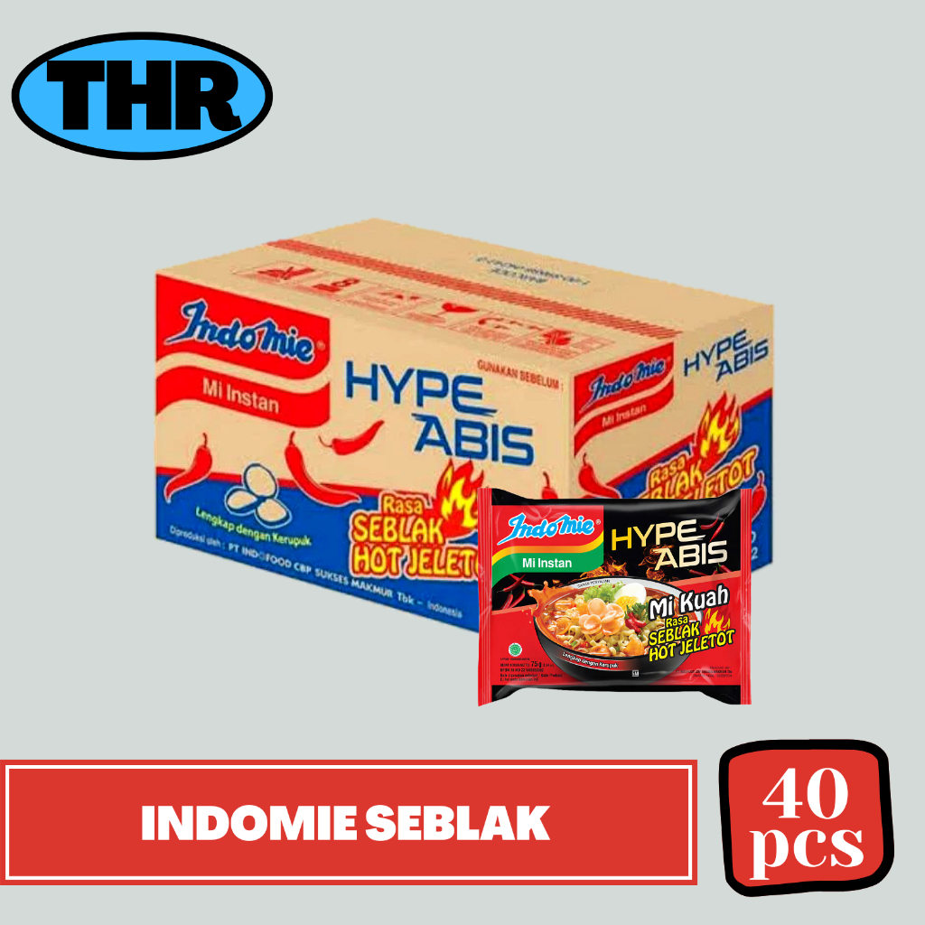 

Indomie Seblak 1 Karton isi 40pcs