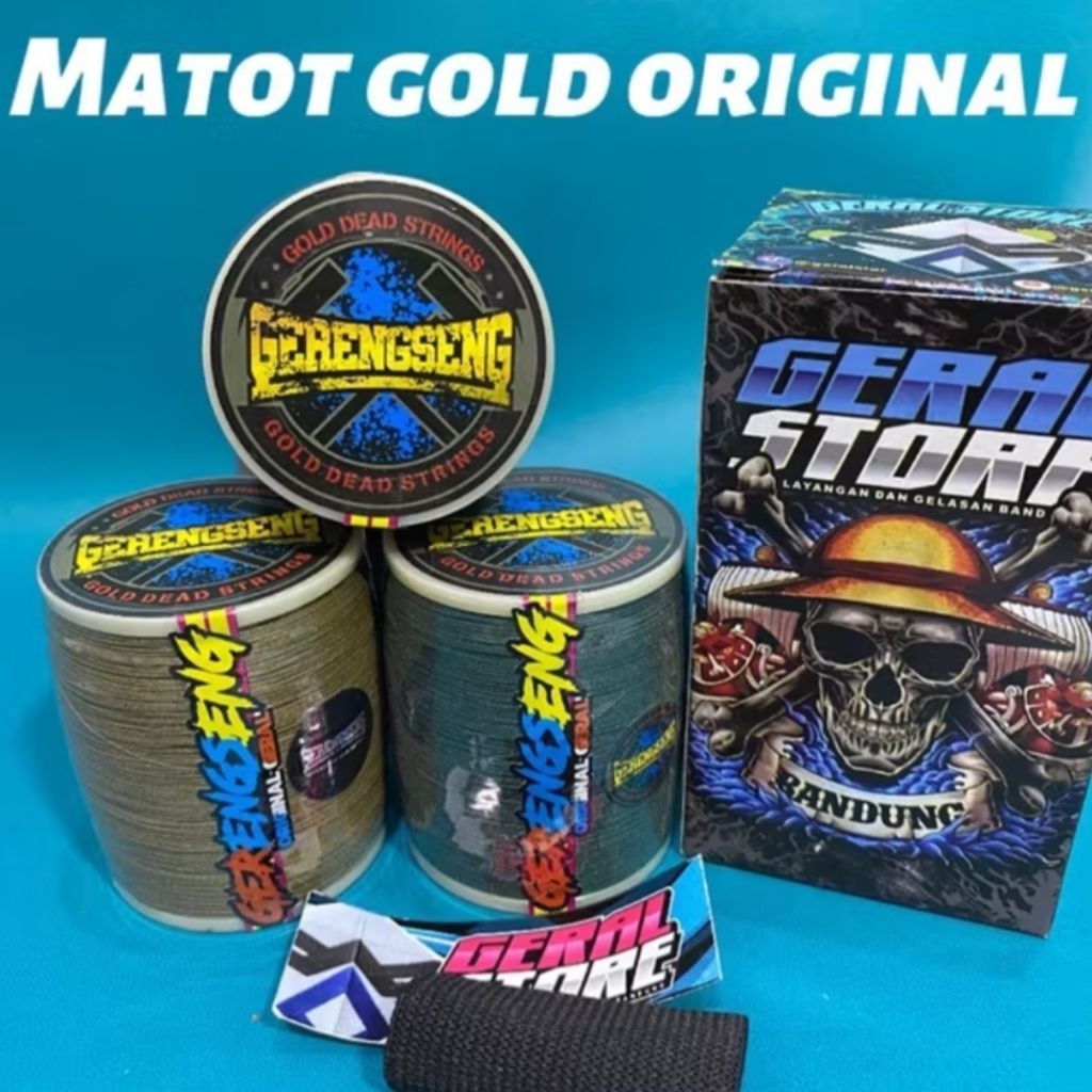 Gelasan Matot GERENGSENG bahan gold 0,22