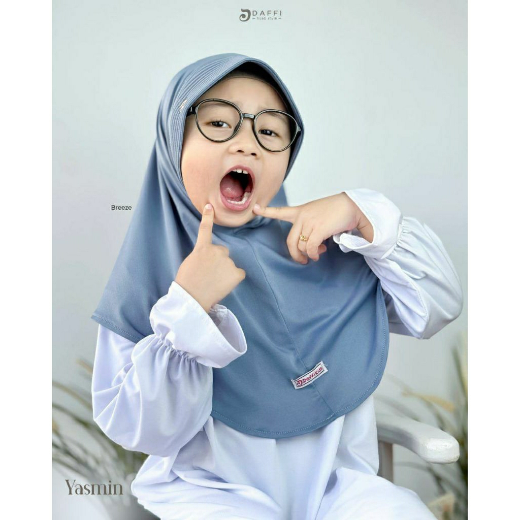 DAFFI HIJAB - Yasmin kids Series Terbaru Bahan Jersey Xable