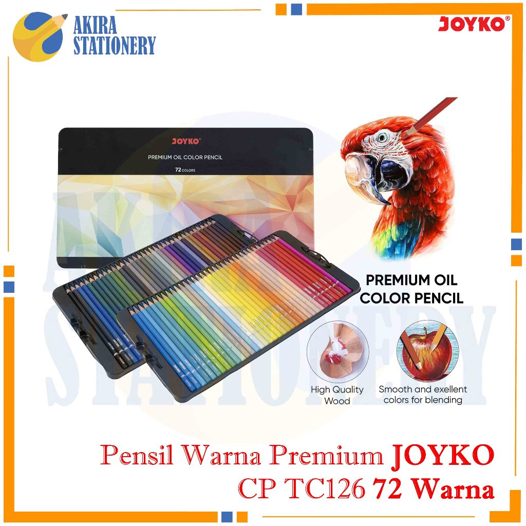 

Pensil Warna Minyak Joyko CP TC126 72 Warna / Premium Oil CP-TC126 72 Colours 1 SET Untuk Kebutuhan Sekolah