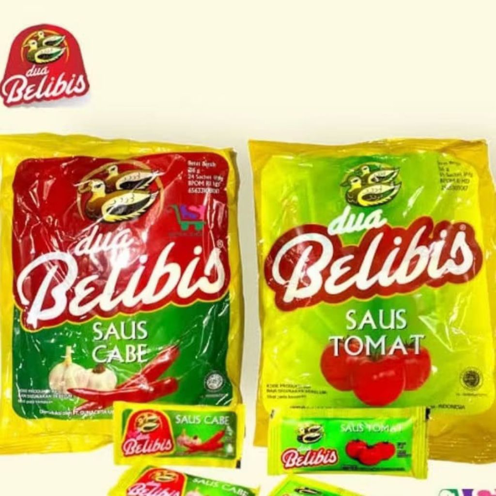 

DUA BELIBIS SAUS TOMAT / SAUS CABE SACHET 9gr isi 24pcs