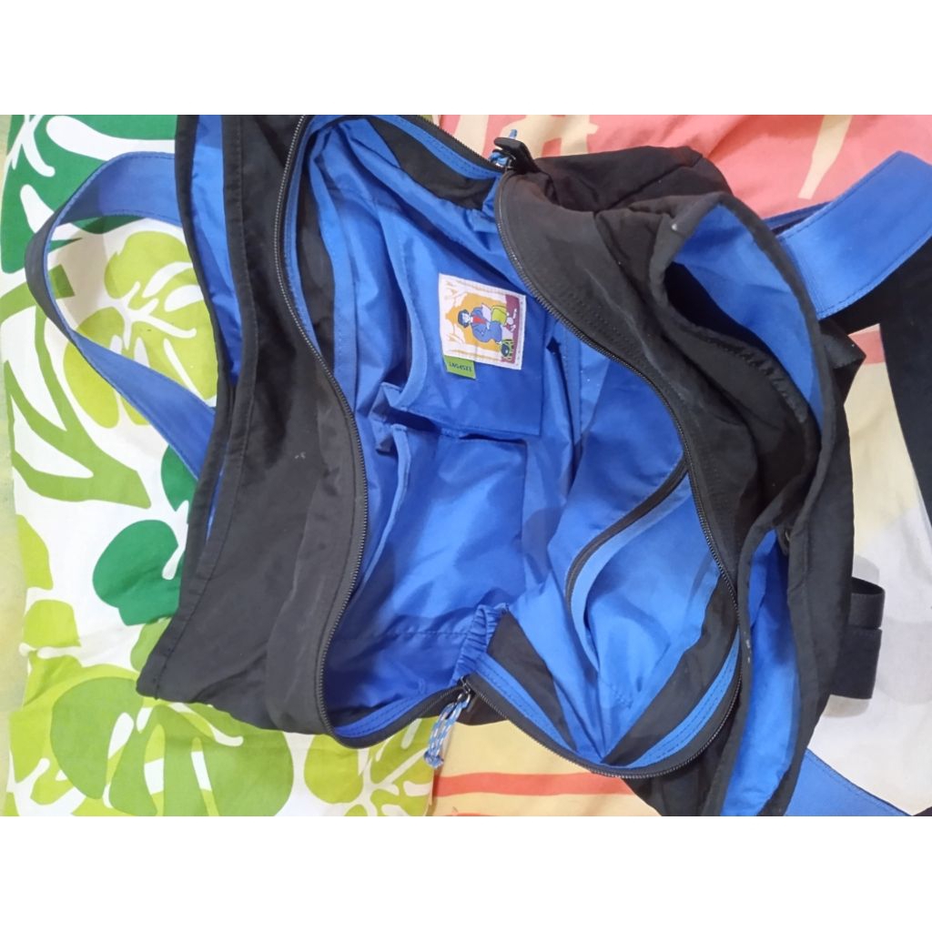 Preloved Tote Bag Exsport Tas Bahu Pundak Warna Hitam Kompartemen Wanita Pria