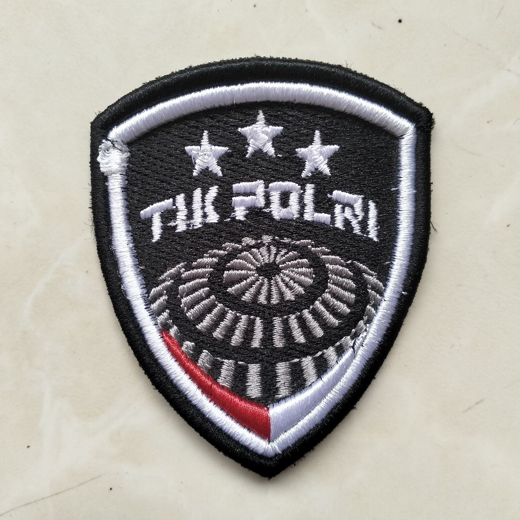 BET BORDIR LOGO LAMBANG TIK POLRI TIMBUL