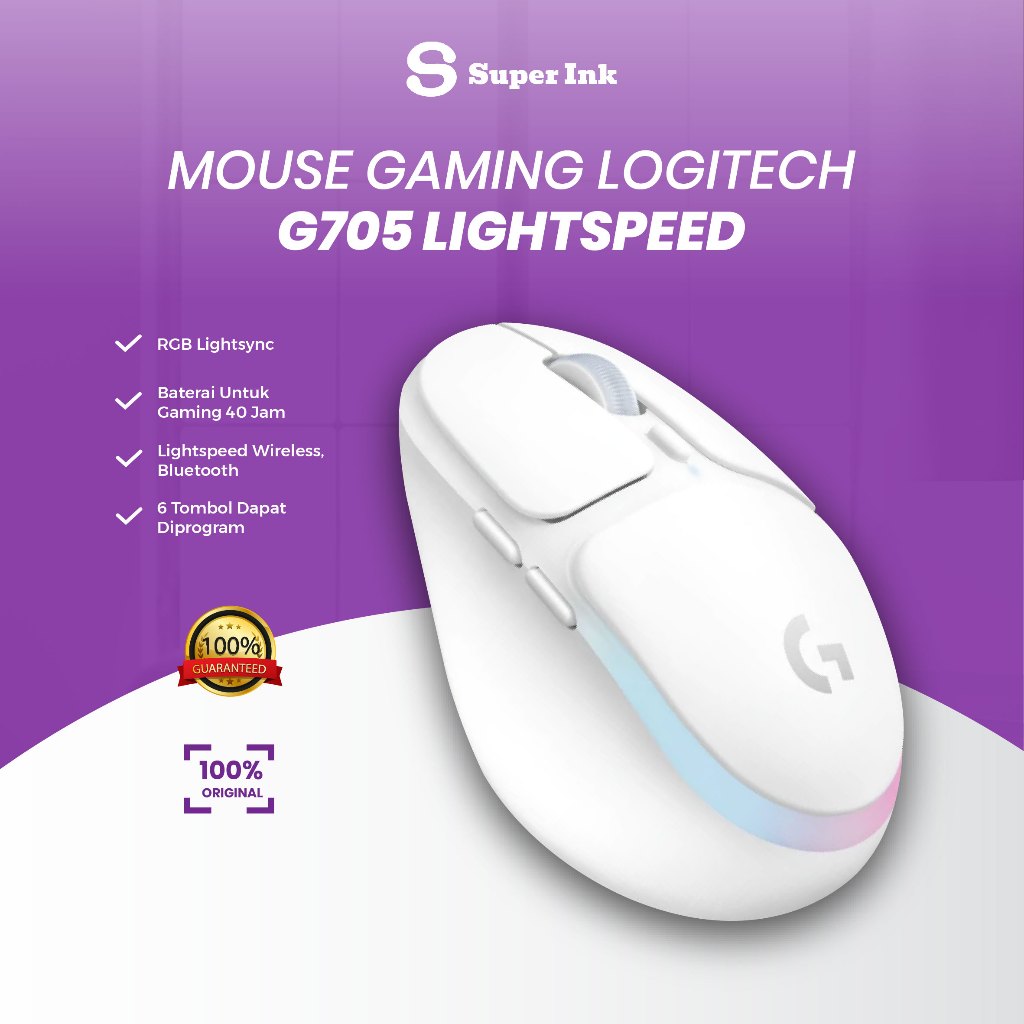 Mouse Gaming Wireless RGB Logitech G705