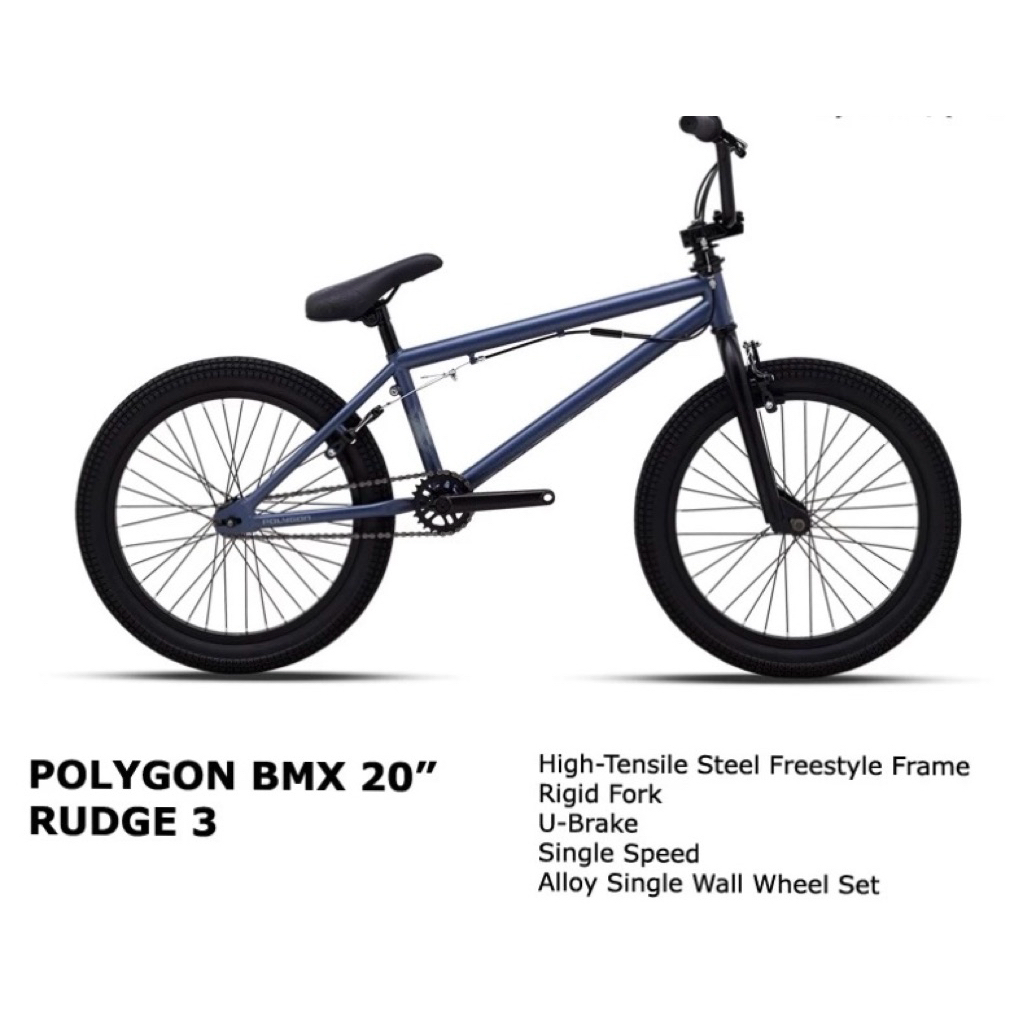 Sepeda BMX 20" Polygon Rudge 3 TERBARU