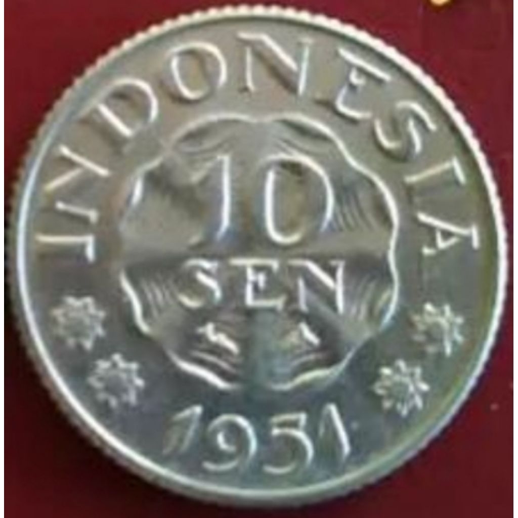 uang kuno koin 10 sen