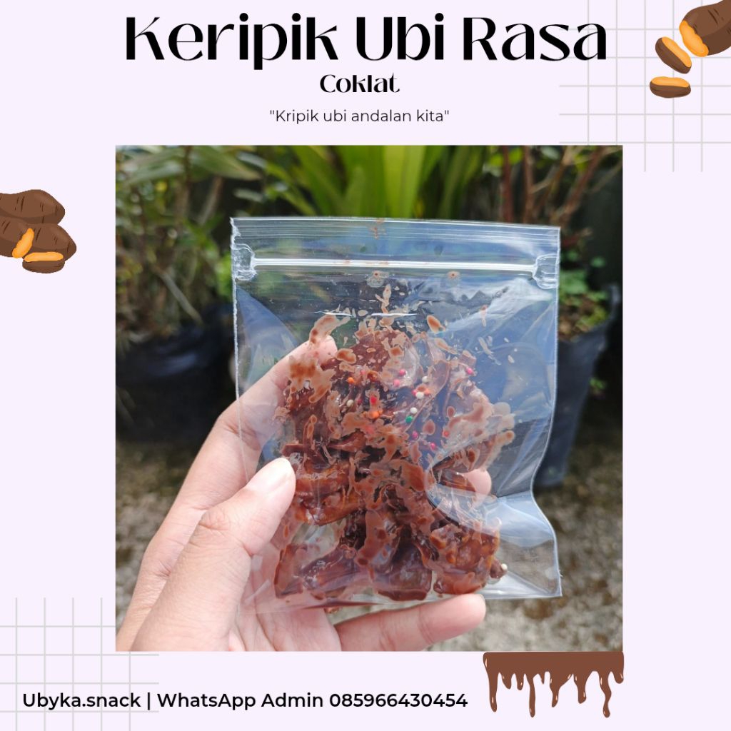 

[CEMILAN KEKINIAN] 5 PCS KERIPIK KETELA MADU | KERIPIK UBI MADU | RASA DARK COKLAT (PAKET UKURAN KECIL)