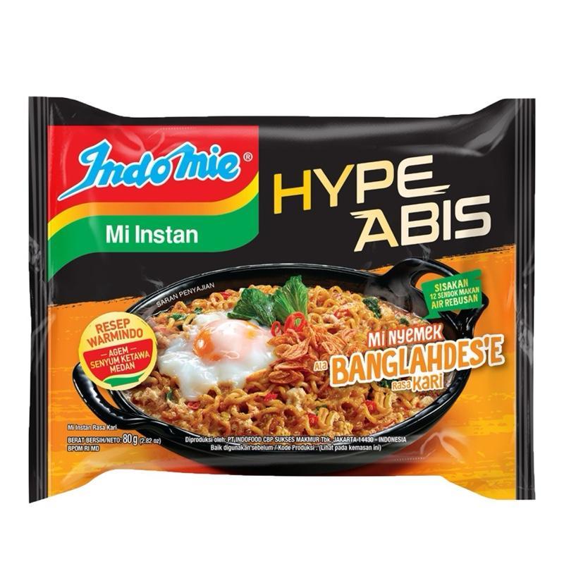 

Indomie Hypeabis Mie Nyemek Banglahdes Rasa Kari 80gr