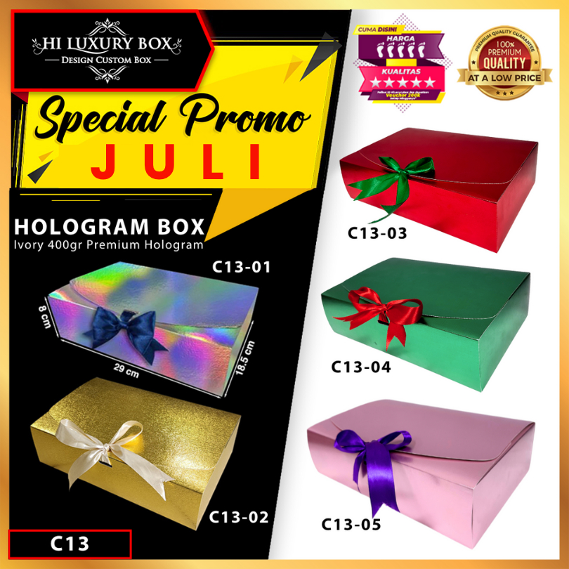 

Kotak Kado - Box Hologram - Gift Hadiah - Hampers - Bridesmaid - C13