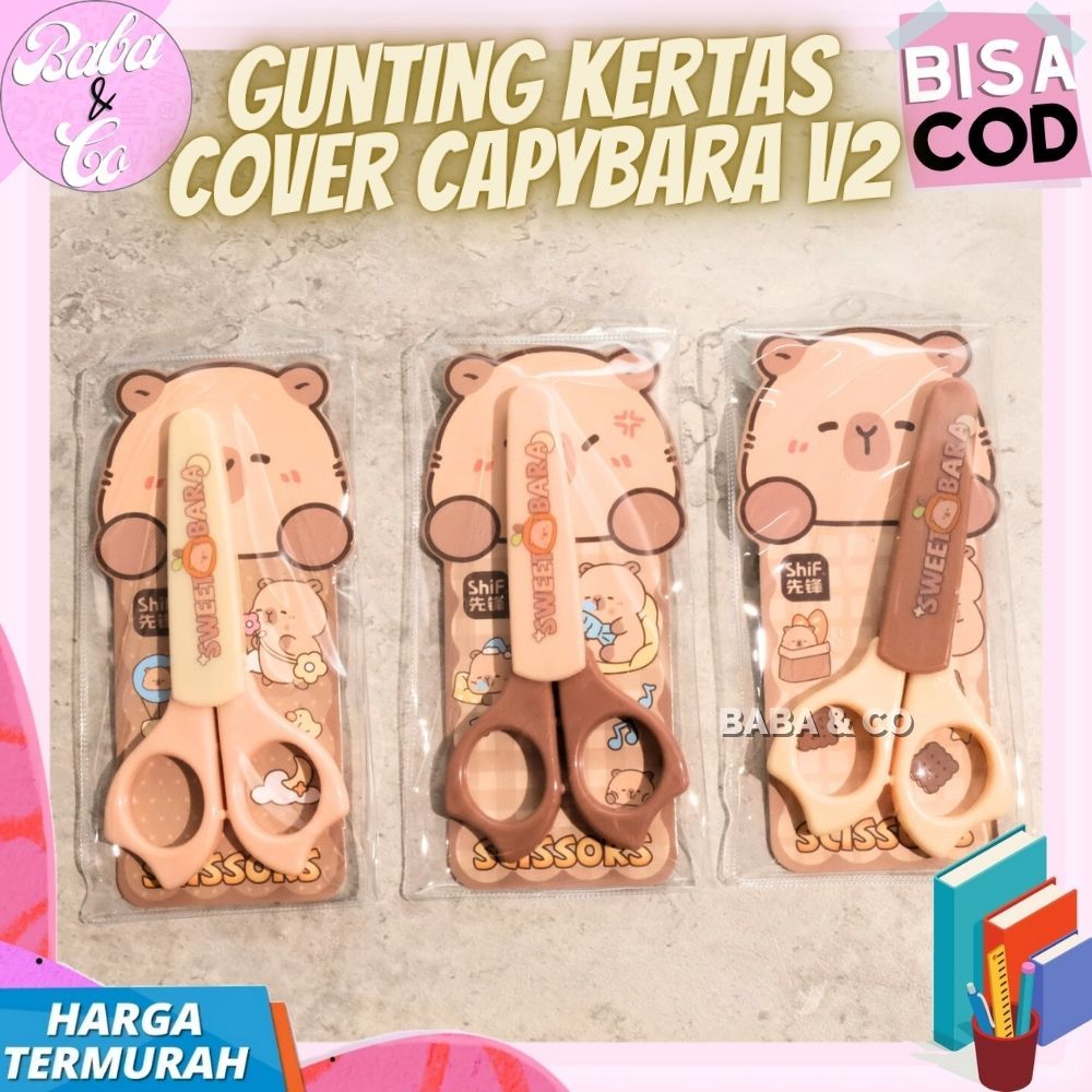

GUNTING CAPYBARA VERSI 2 GUNTING COVER CAPYBARA V2 LUCU UNIK GUNTING KERTAS 5 INCH COVER CAPYBARA MURAH GROSIR COD