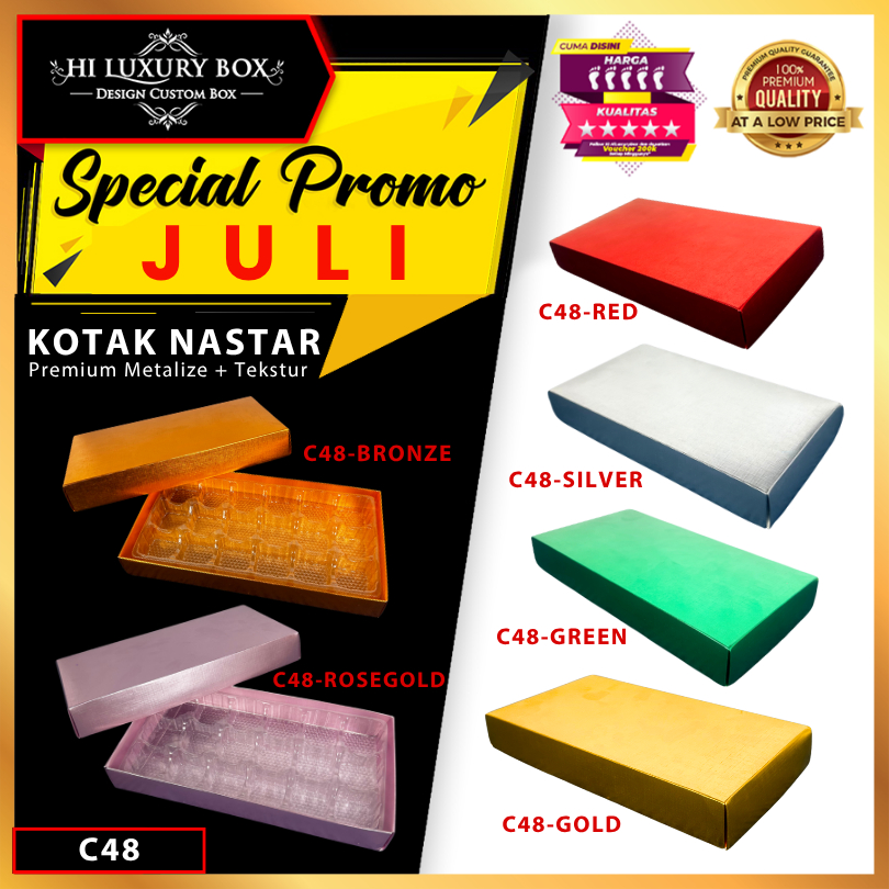 

Box Coklat / Kotak Kue Nastar Mika/ Box Kado Hampers / BoxHologram Souvenir/ C48