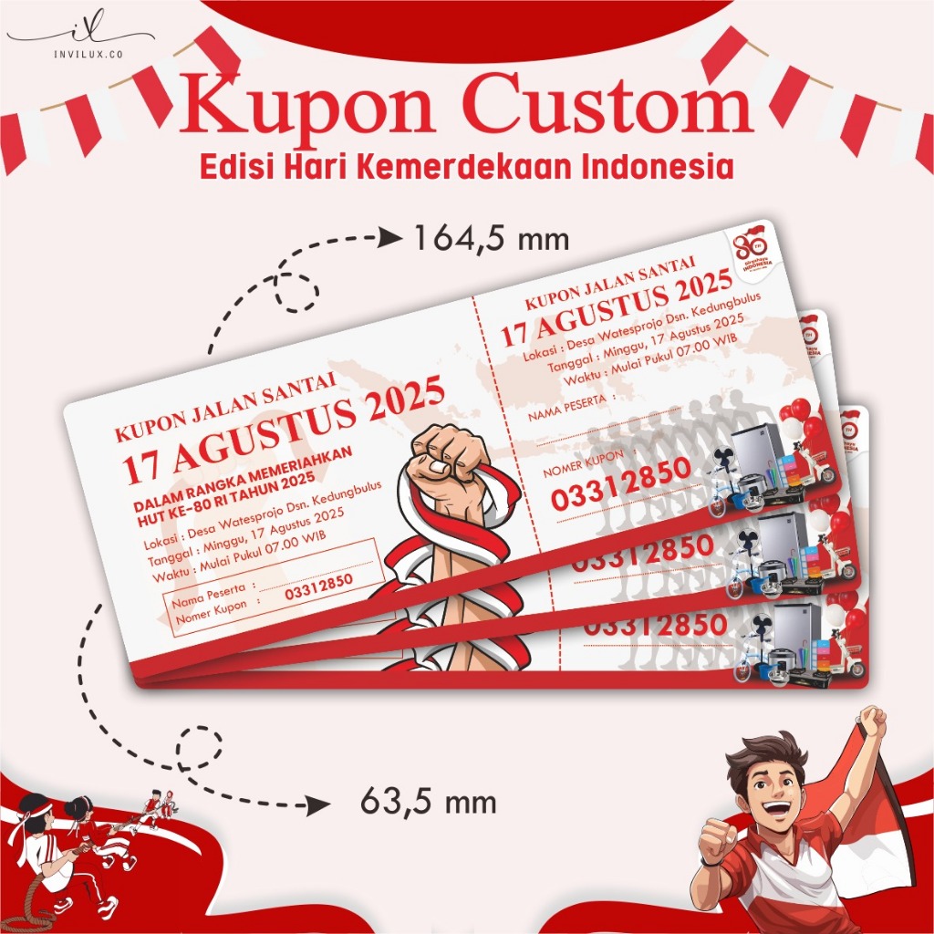 

CETAK KUPON JALAN SEHAT 17 AGUSTUS - KUPON UNDIAN KEMERDEKAAN CUSTOM MURAH