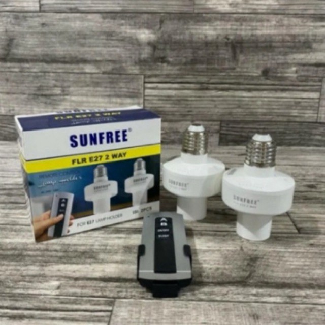 Sunfree Fitting Lampu Remote Control FLR E27 2Way Lamp Holder - Murah