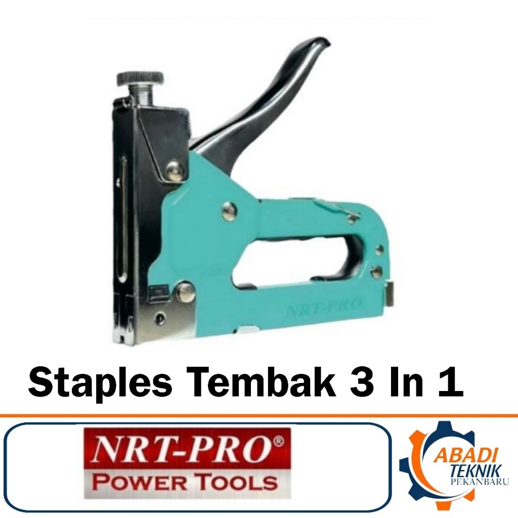 

NRT PRO Staples Tembak Gun Tacker 3in1 Stapler Jok Tembak Hekter 3 Way