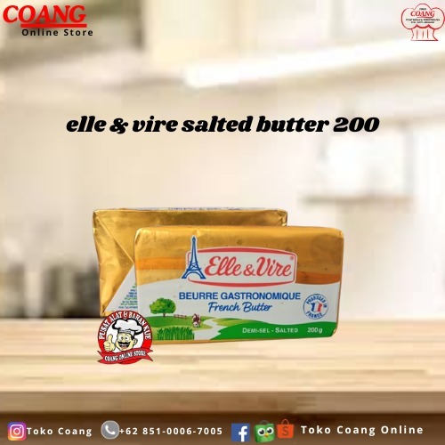 

ELLE&VIRE SALTED BUTTER 200 GR