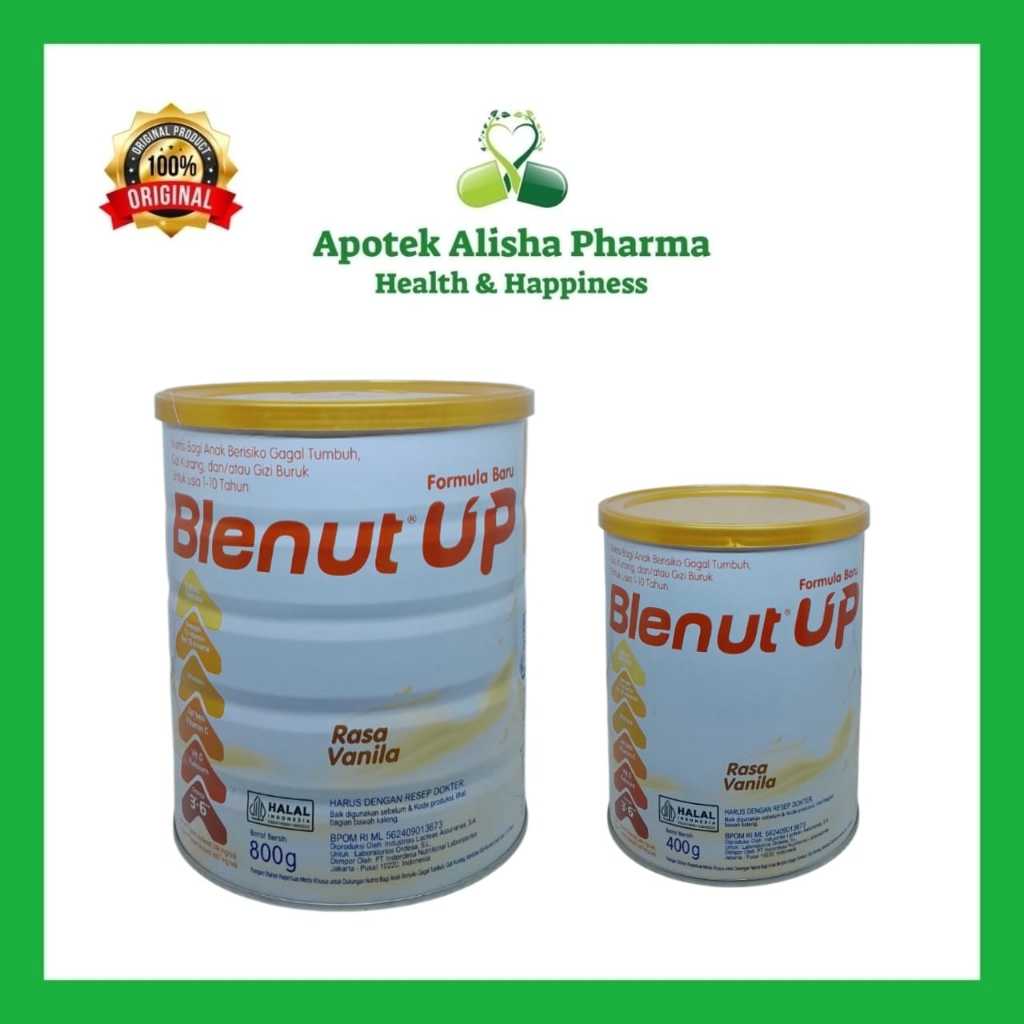 

Blenut Up Kaleng 800gr dan 400gr BlenutUp Susu Anak Usia 1 - 10 Tahun
