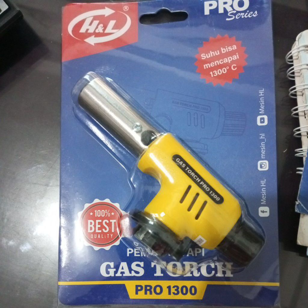 Gas Portable Torch Kepala Las Flame Gun bakar sate seafood BBQ Blow Torch Flame Gun