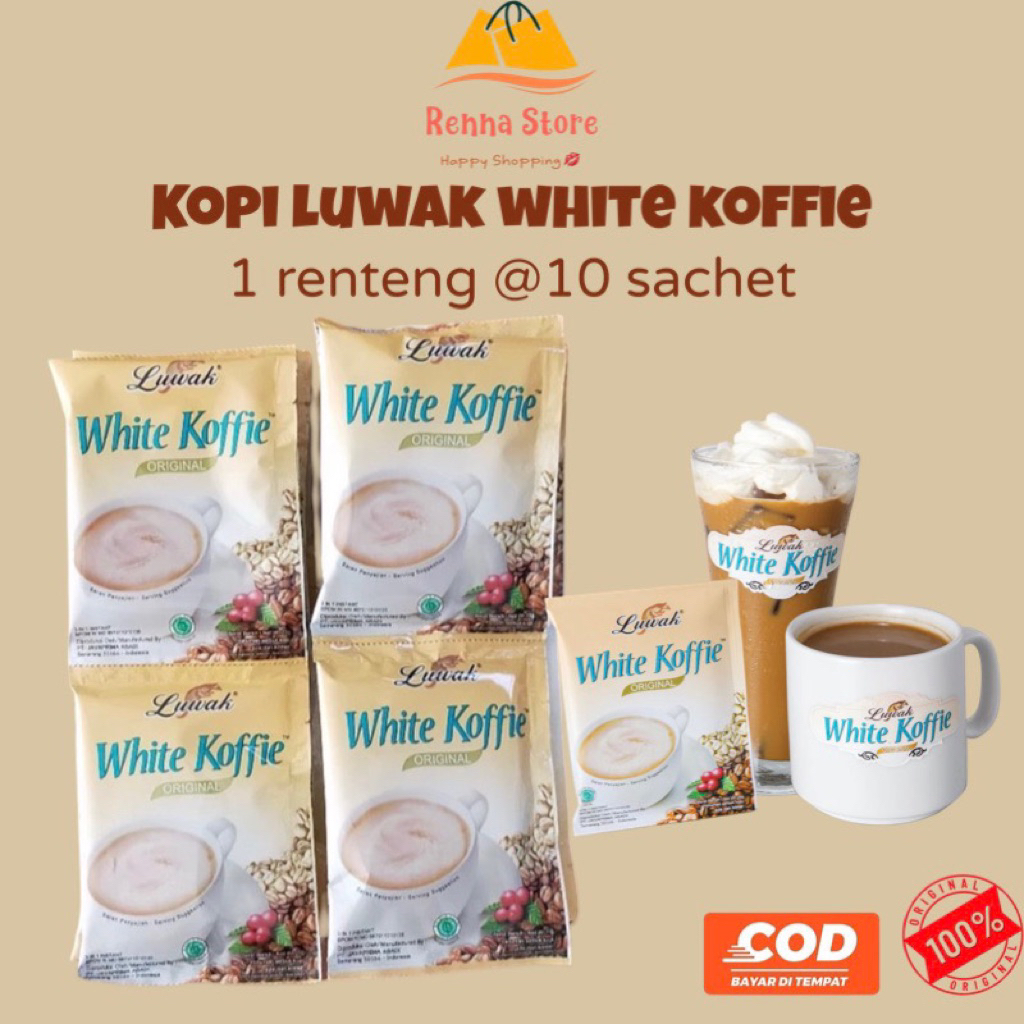 

(1Rtg isi 10sachet) Kopi Luwak White Koffie 20gr