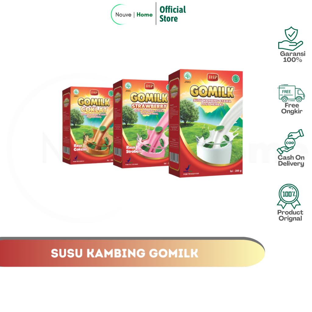 

GOMILK - susu kambing etawa plus herbal | nutrisi lengkap untuk daya tahan tubuh | cocok untuk segala usia
