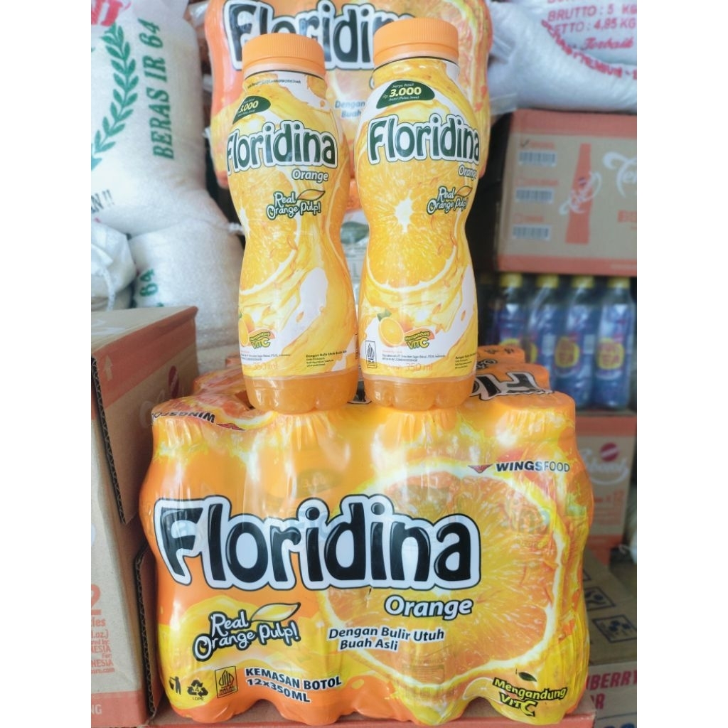 

DISKON 10% min.70rb FLORIDINA Orange 1 lusin @350ml
