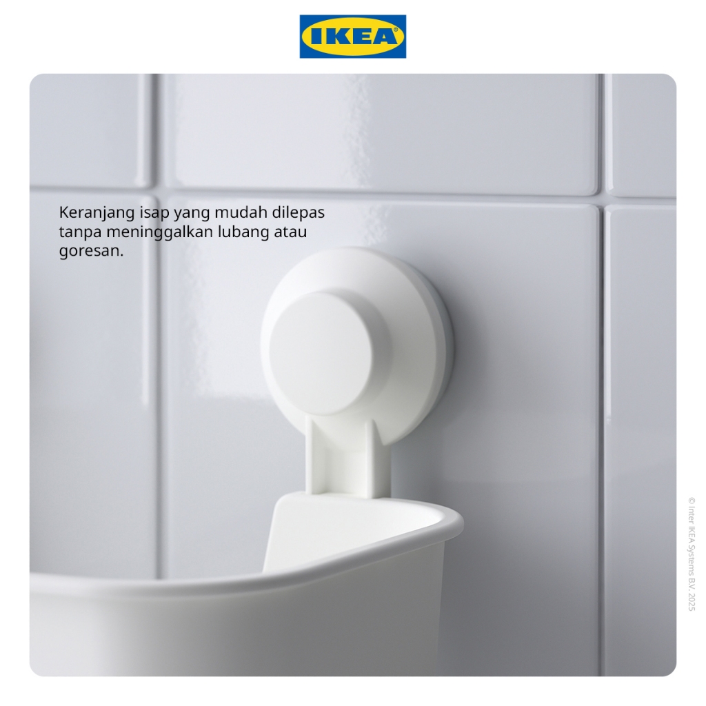 Ikea Tisken Rak Dinding Sabun Tempel Dengan Plastik Hisap