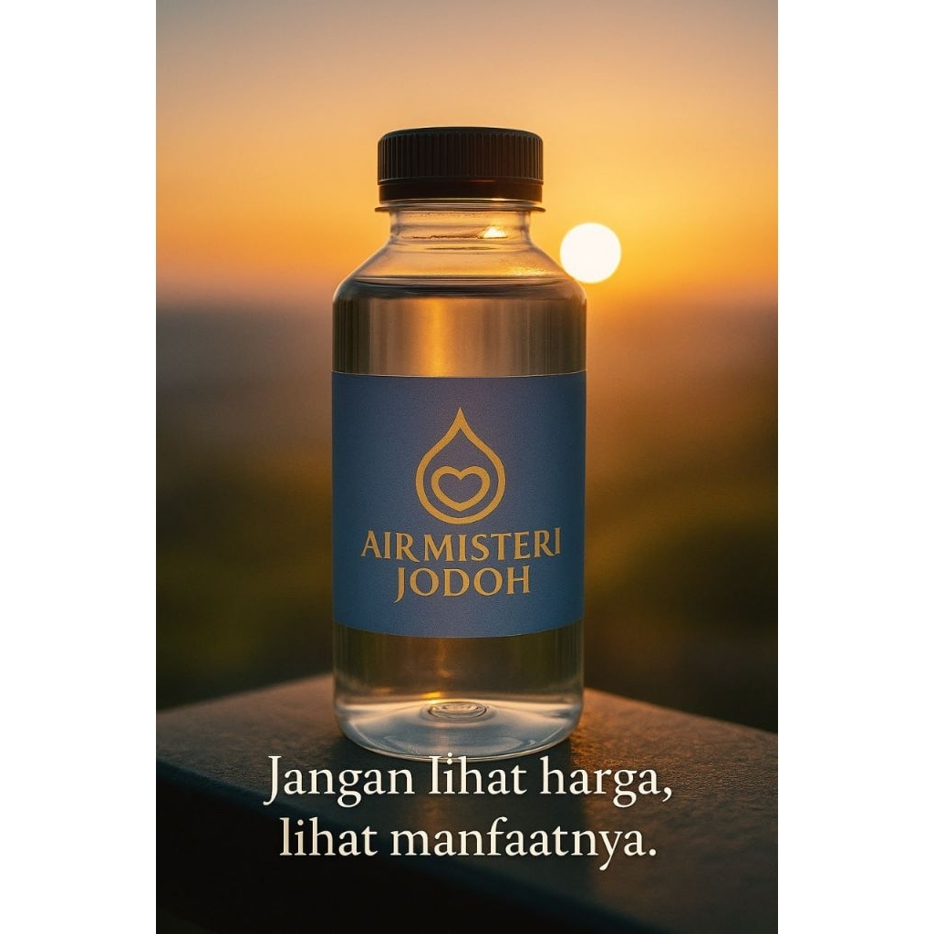 

Air Misteri Jodoh 250ml | Diminum Hati Adem, Dibelikan Pahala Datang