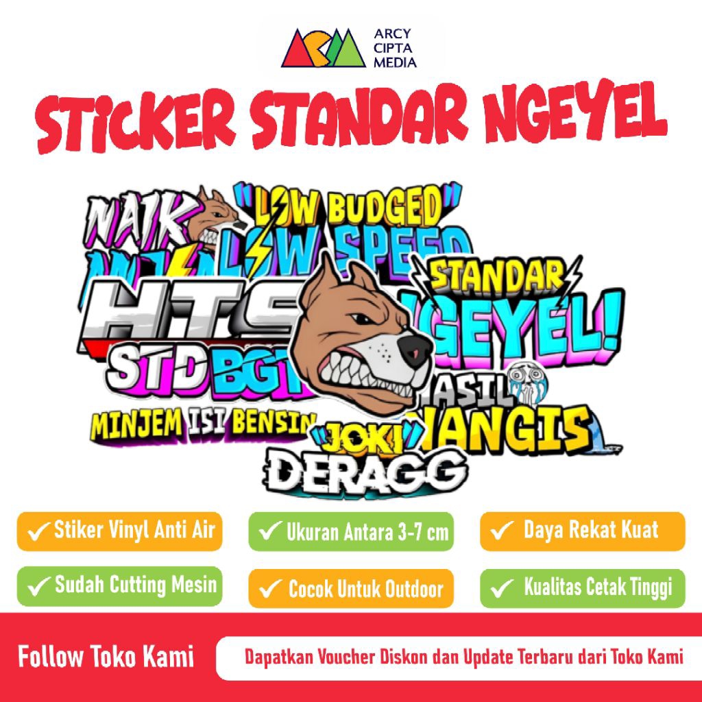 

Stiker Standar Ngeyel Stiker Naik Anj*ng aja Anti air