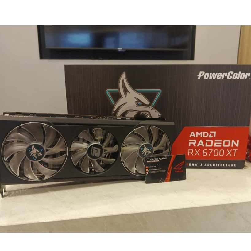 VGA AMD POWERCOLOR RADEON RX6700XT/ RX 6700 XT HELLHOUND 12GB | 2ND