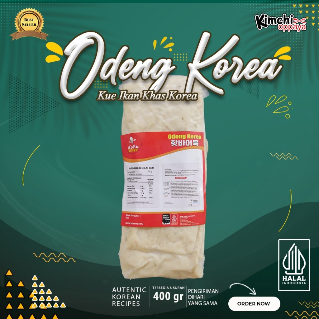 

Odeng Eomuk Fish Cake Korea 400 Gram Korea Halal