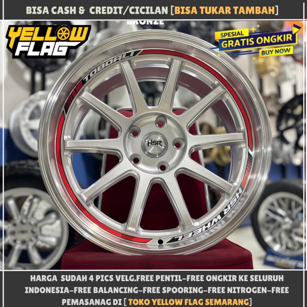VELG MOBIL RING 17 UNTUK INNOVA TERIOS RUSH XPANDER CIVIC CAMRY HSR TOOBALI R17 PCD 5X114,3 SILVER