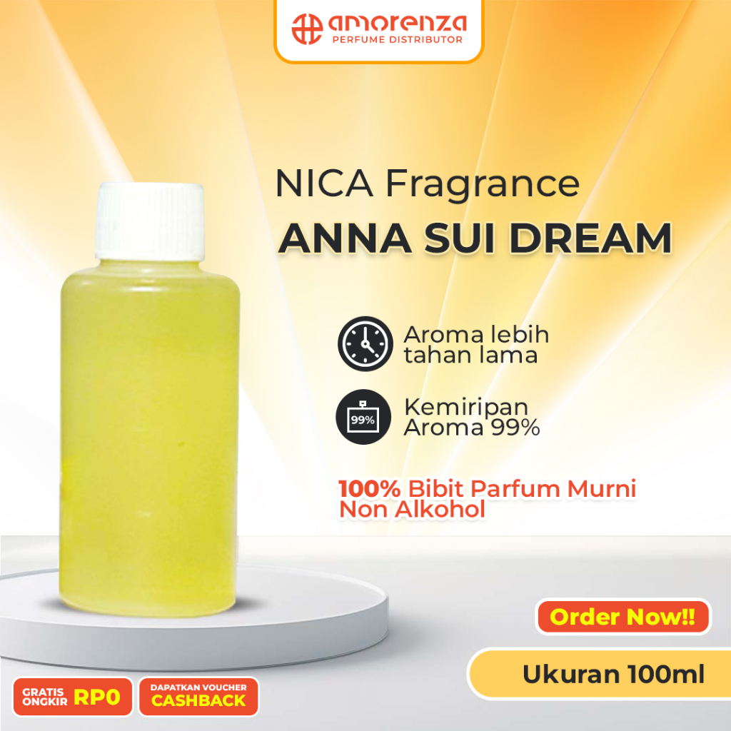 Bibit Parfum Murni ANNA SUI DREAM FOR WOMEN - DANELLA NICA FRAGRANCE UKURAN 100 ML