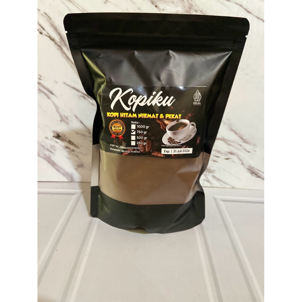 

kopi arabica 750gr kopiku kopi hitam murni nikmat dan pekat premium