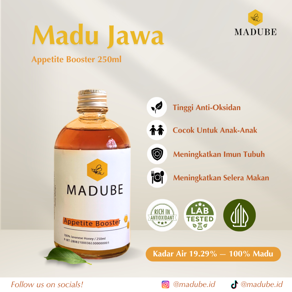 

Madube Jawa – Madu Murni Floral Ringan • Aman untuk Anak & Diet • 250ml Madu Lokal Asli