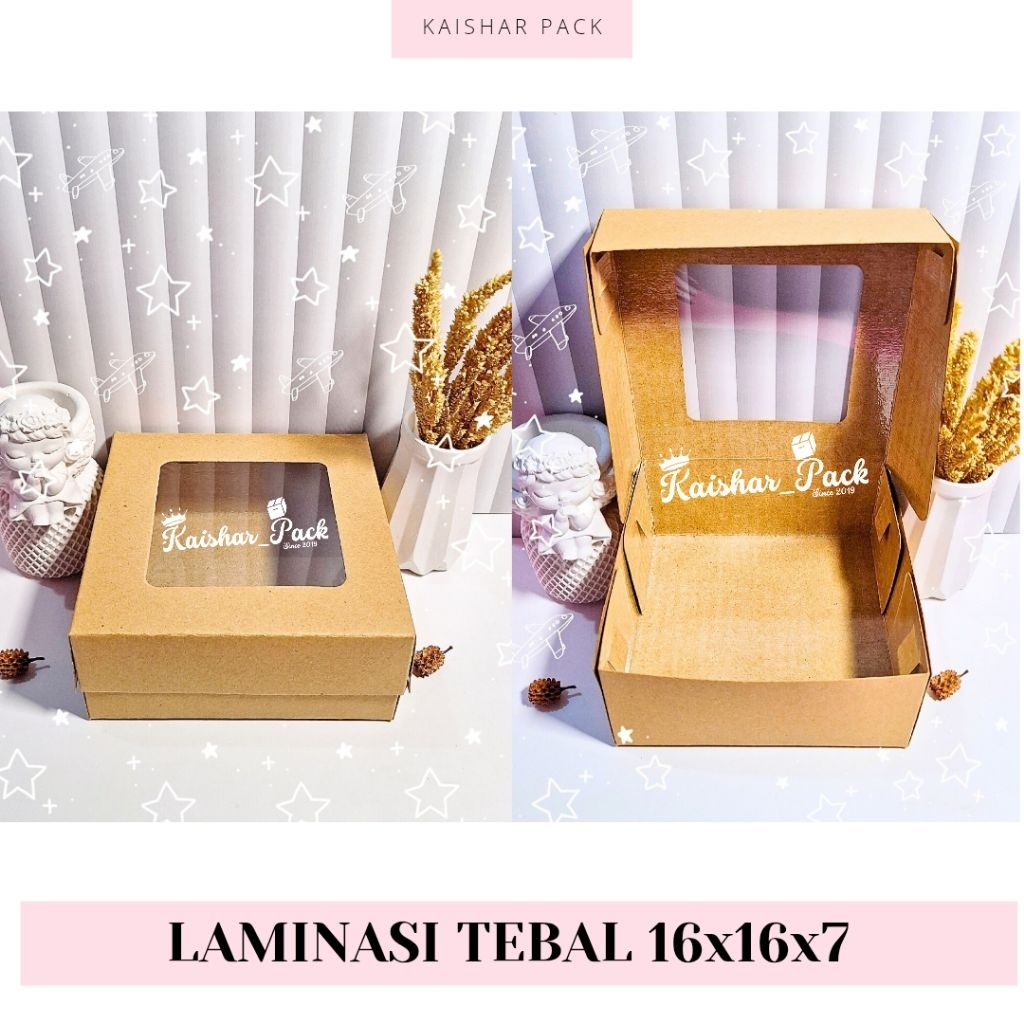 

KAISHAR - KARDUS LAMINASI 16x16x7 / PIECES
