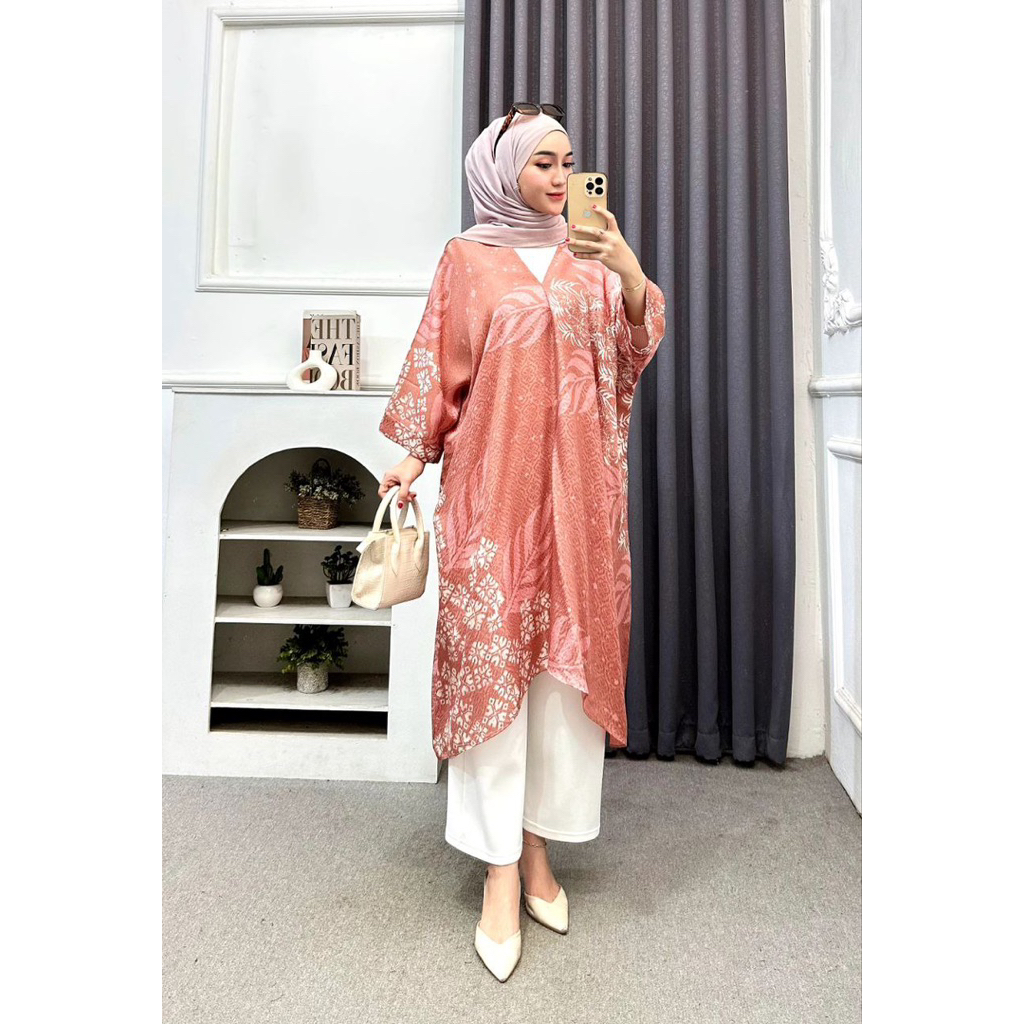 Tunik Batik Wanita Batik Viscose cap Rayon viscose Tunik Batik Pekalongan Asli