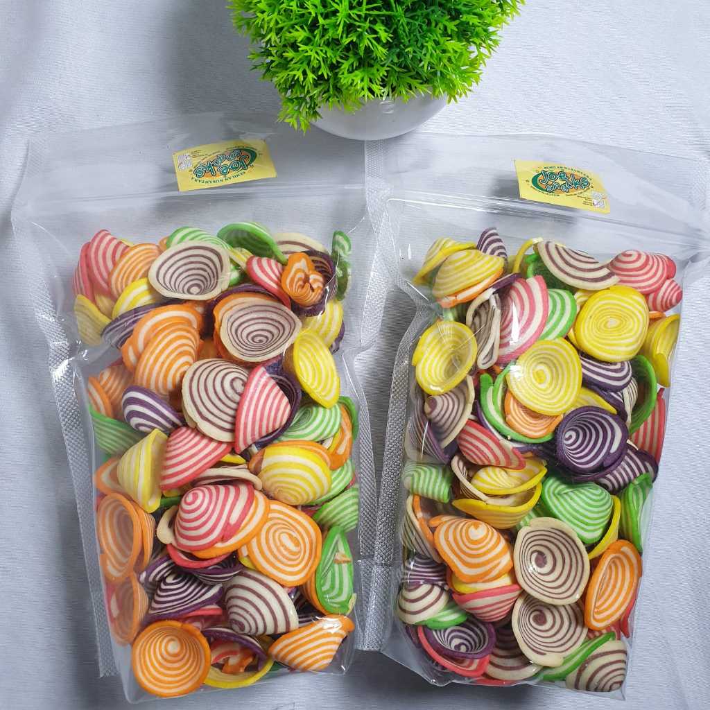 

Kue Contong Warna/ Kuping Gajah Mini/ Kuping Gajah Mini Warna Warni/ Kuping Gajah Aneka Warna