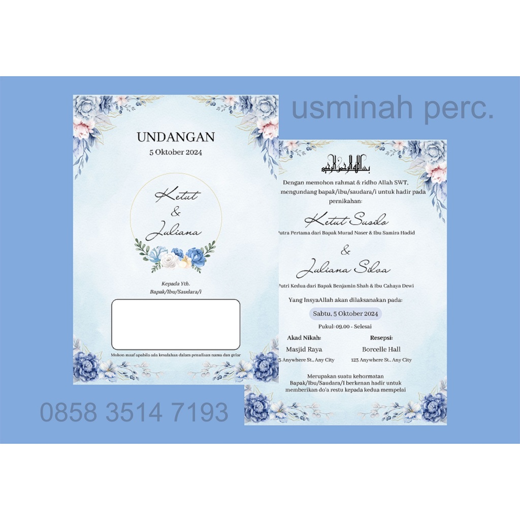 UNDANGAN MURAH SIMPLE ELEGAN