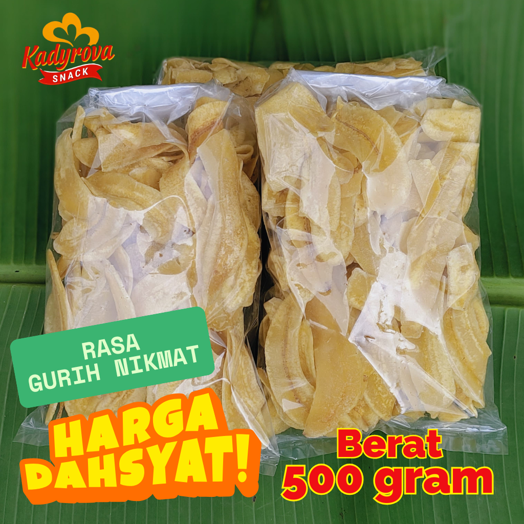 

Keripik Pisang Asin Gurih Berat 500 gram Nikmat Termurah