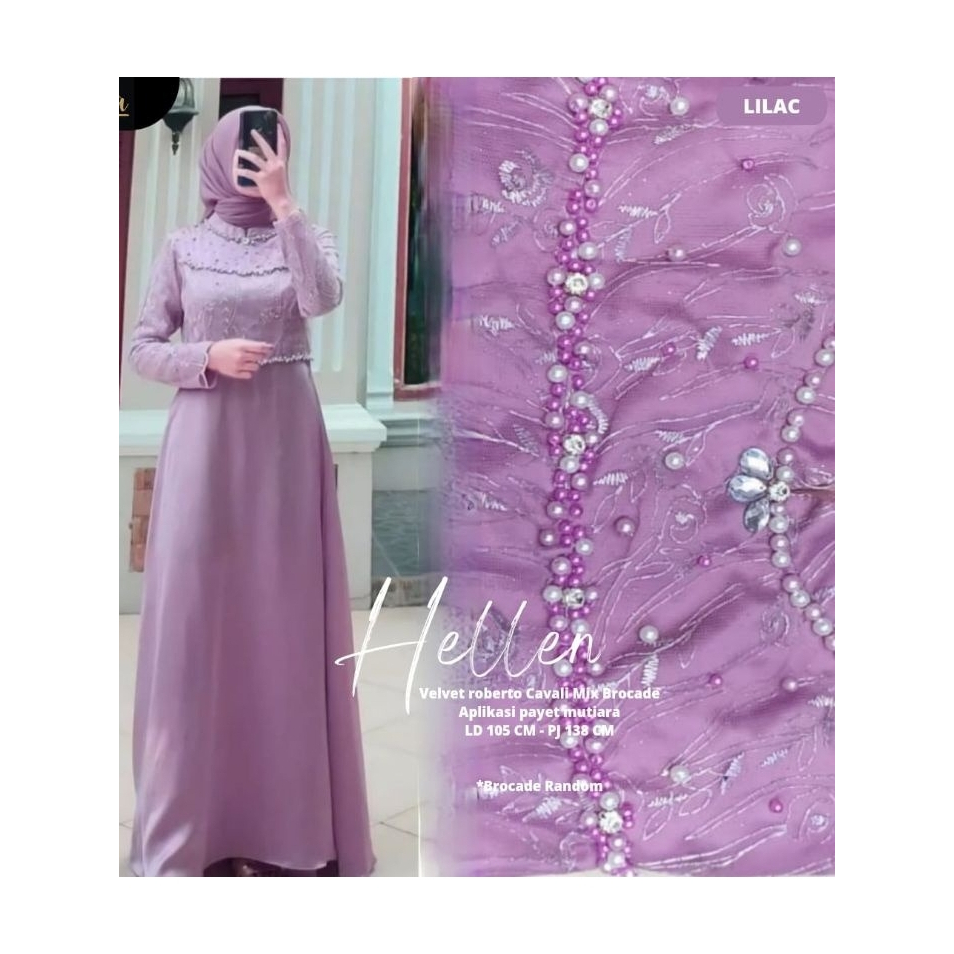 DRESS Helen Velvet Roberto Cavali-Mix Brocade Random