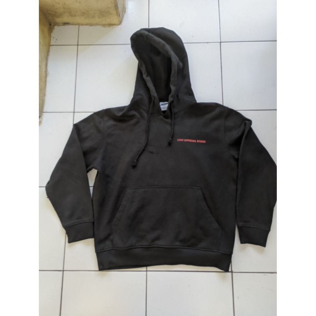 Hoodie Leaf Black A Hipno Original Second